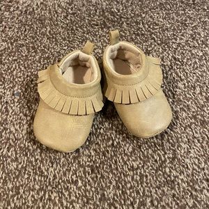 Tan Baby Moccasins by Carters